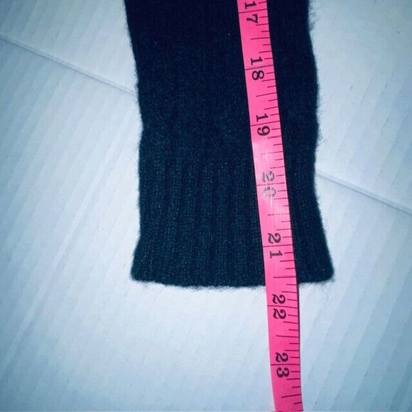 Vintage Ralph Lauren Sport Cable Knit Wool Sweater Women’s Black Crewneck Sz XS - Picture 9 of 9